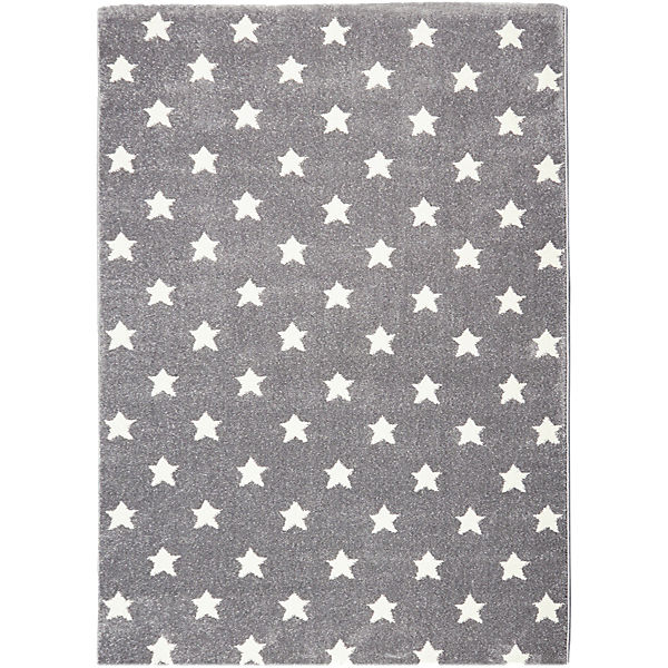 Teppich, LITLLE STARS silbergrau/weiß, 200 x 300 cm