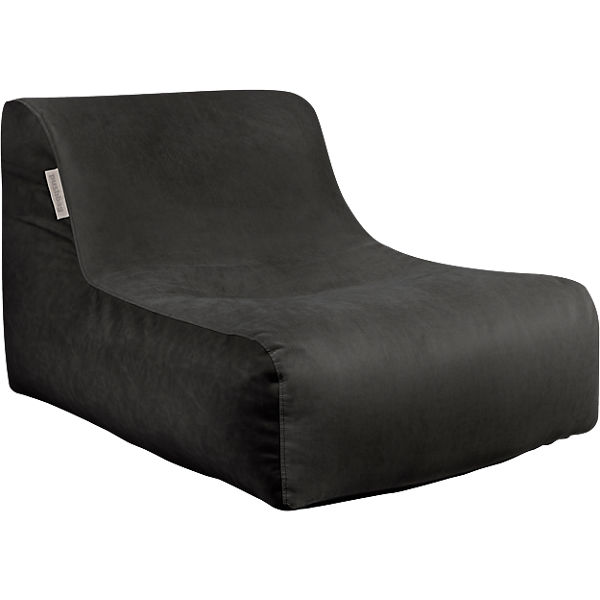 Sitzsack CHAIR, Kunstleder/Flachgewebe, anthrazit