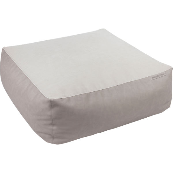 Sitzsack Easy, Kunstleder/Flachgewebe taupe