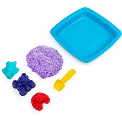 Kinetic Sand Sandbox Set mit lila Kinetic Sand, 3 Förmchen und Schaufel 2