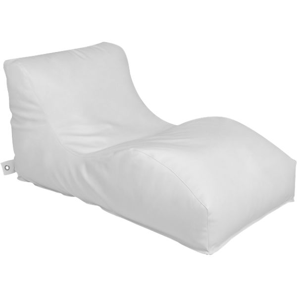 Outdoor-Sitzsack Wave, Light, weiß