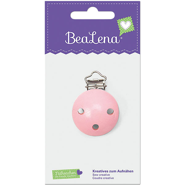 BeaLena Schnullerkettenclip rosa