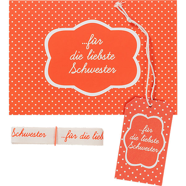 Beste Sprüche Set "Für die liebste Schwester", 3-tlg.