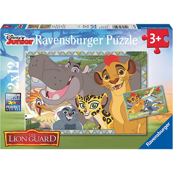 Puzzleset Garde der Löwen: Beschützer des Königreichs 2 x 12 Teile