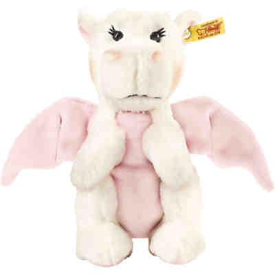 Steiff 15113 Rosali Baby Drache 20cm weiss/rosa stehend