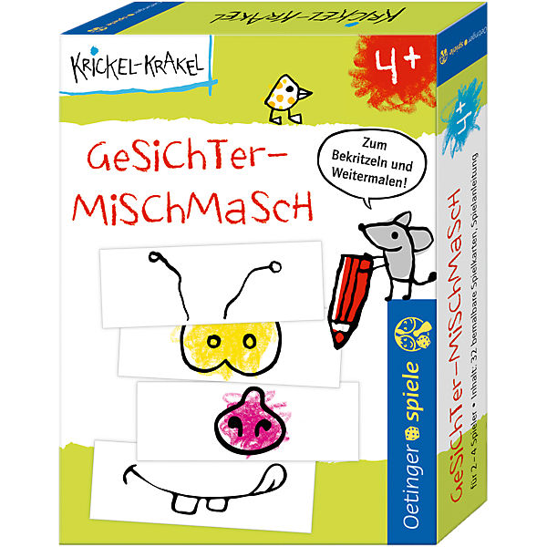 Krickel-Krakel Gesichter-Mischmasch