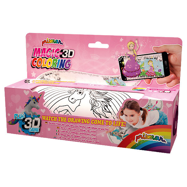 PRISMAR MAGIC 3D - Malrolle Prinzessin und Pferde