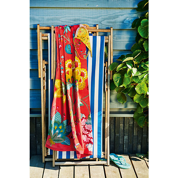Strand- und Badetuch Floral Fantasy, Cayenne, 100x180 cm