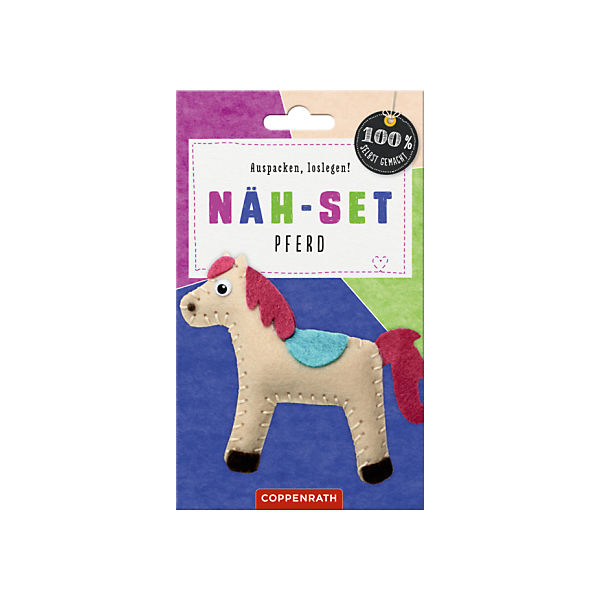 100% selbst gemacht: Näh-Set Filzanhänger Pferd
