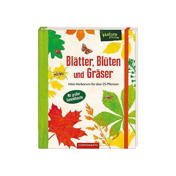 Blätter, Blüten und Gräser