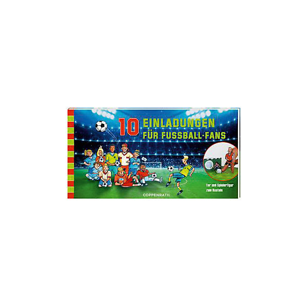 Einladungskarten - 10 Einladungen für Fußball-Fans