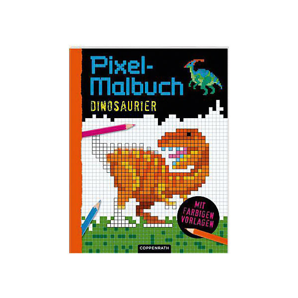 Pixel-Malbuch - Dinosaurier