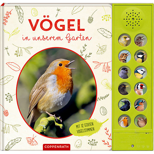 Vögel in unserem Garten, Soundbuch mit Tiergeräuschen