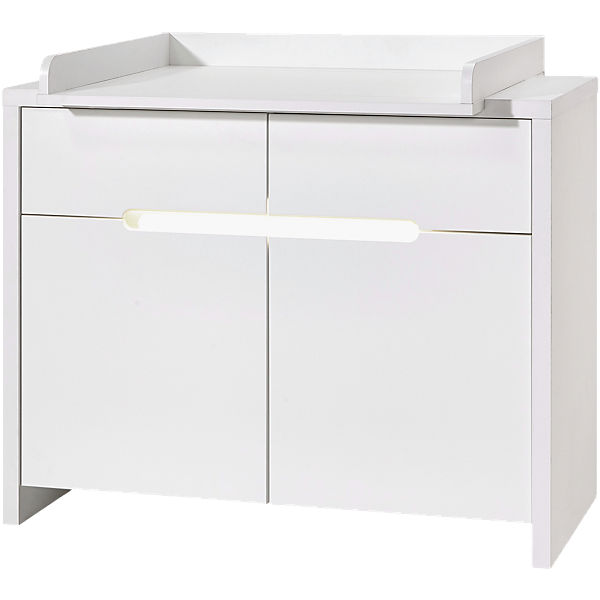 Wickelkommode Poppy White, Dekor/MDF weiß