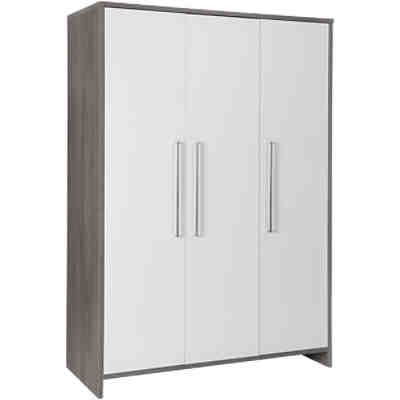 Kleiderschrank Eco Fleetwood, 3-trg., Dekor weiß/Holzdekor Fleetwood