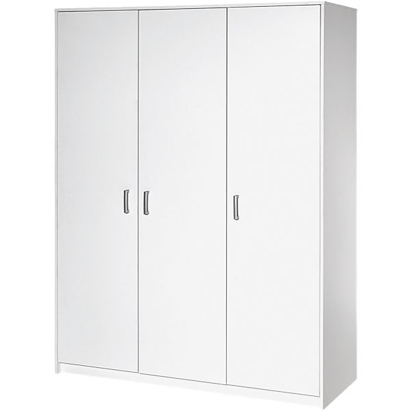 Kleiderschrank Classic White, 3-trg., Dekor weiß