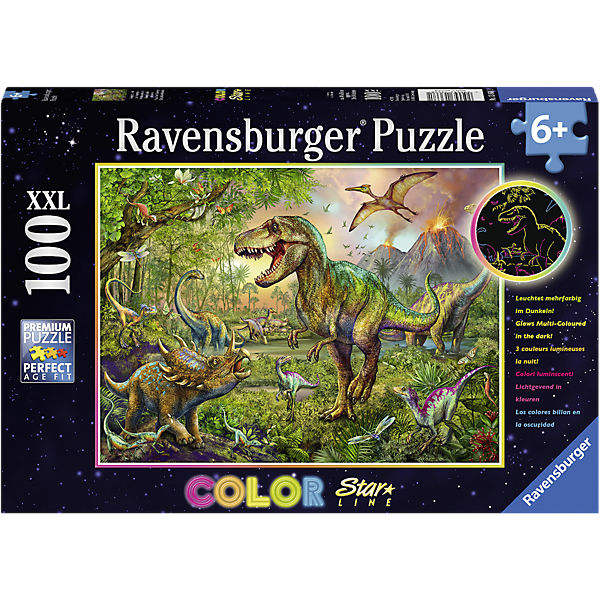 Color Star Line Puzzle 100 Teile König der Urzeit