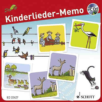 Kinderlieder-Memo (Kinderspiel), 1 Audio-CD