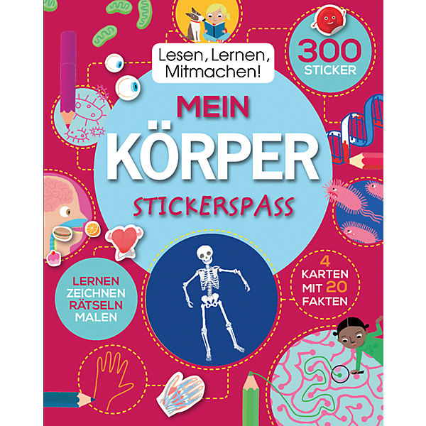 Lesen, Lernen, Mitmachen! Mein Körper - Stickerspass