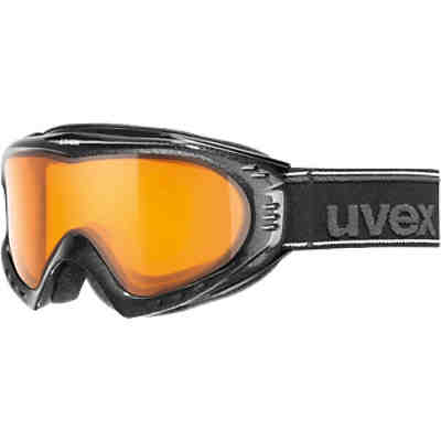 Skibrille f 2 black met. dl/lgl