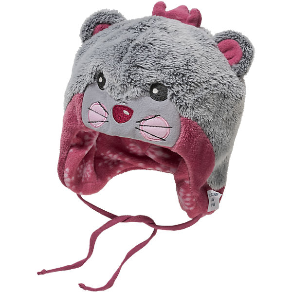 Baby Bindemütze mit Maus für Mädchen