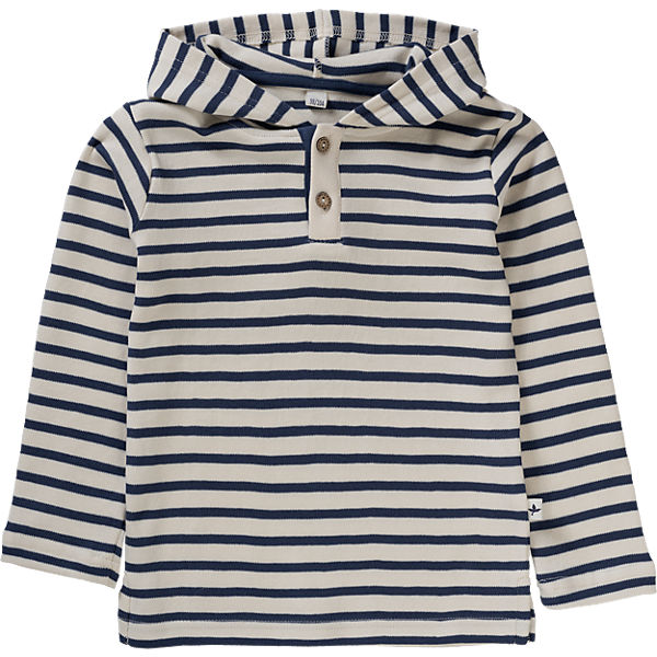Baby Langarmshirt mit Kapuze, Organic Cotton