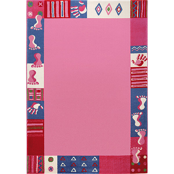 Kinderteppich Roundly Hands & Feet, pink