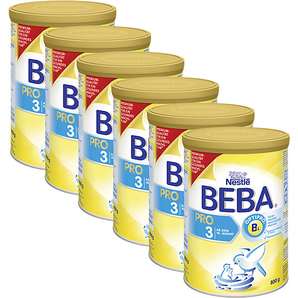 6er Pack BEBA PRO 3 - Ab dem 10. Monat Folgemilch