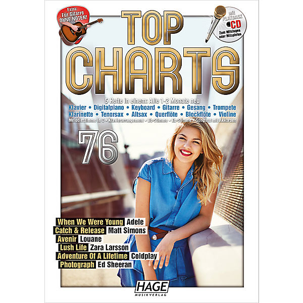 Top Charts, mit 1 Playback-Audio-CD