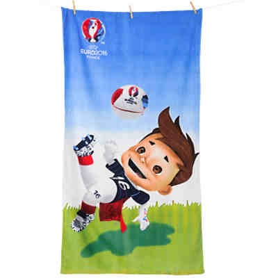 Strand- & Badetuch EM 2016 Super Victor, 75 x 150 cm