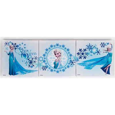 Canvas Wandbild Die Eiskönigin Elsa, 3-tlg., 20 x 20 cm 2