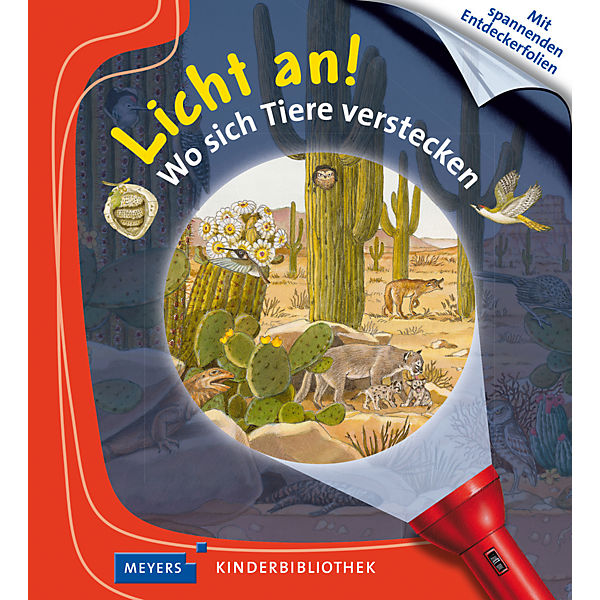 Meyers Kinderbilbiothek Licht an! Wo sich Tiere verstecken