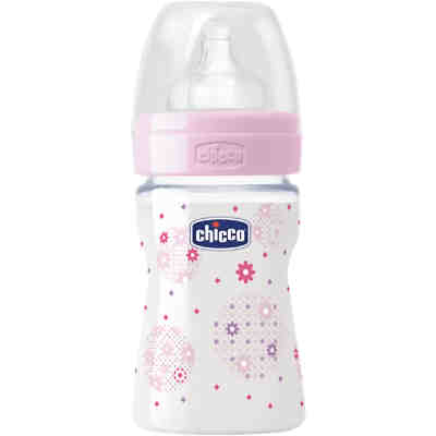Weithals Flasche Well-Being, PP, 150 ml, Silikonsauger, Gr. 1, girl