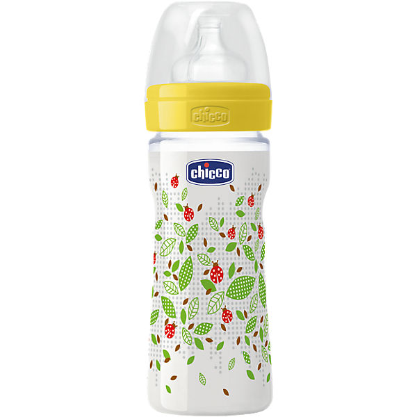 Weithals Flasche Well-Being, PP, 250 ml, Silikonsauger, Gr. 2, neutral