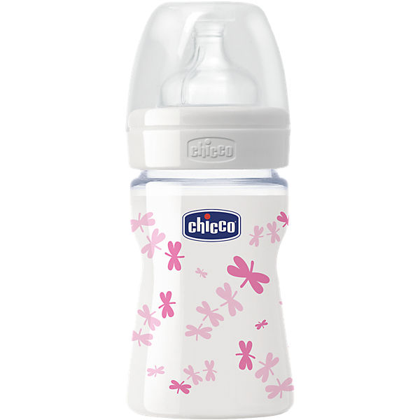 Weithals Flasche Well-Being, Gals, 150 ml, Silikonsauger, Gr. 1, girl