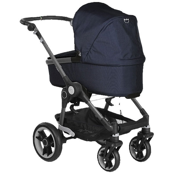 Kombi-Kinderwagen BeYou! ELITE inkl. Gestelltragetasche, Regal/ Carbon, Gestell Graphite, Rad 7R, 2016
