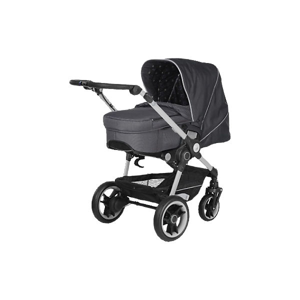 Kombi-Kinderwagen BeYou! ELITE inkl. Vario Plus Tragetasche, Continuum/Slate & Gunmetal, Gestell Titanium, Rad 3, 2016
