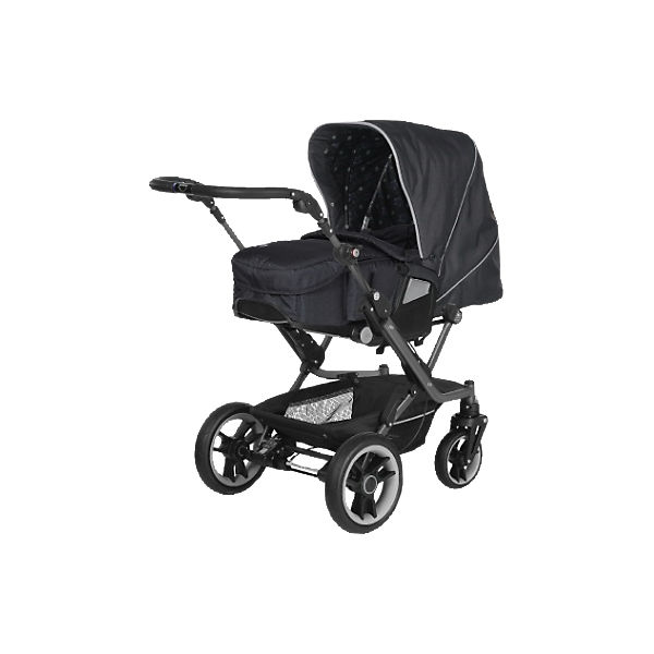 Kombi-Kinderwagen Mistral S V4 inkl. Softtragetasche, Nightshade/ Slate & Onyx Gestell Graphite, Rad 7R, 2016