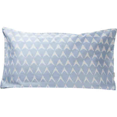 Kissenbezug, Mina, Baumwolle Satin, blau, 40x80 cm