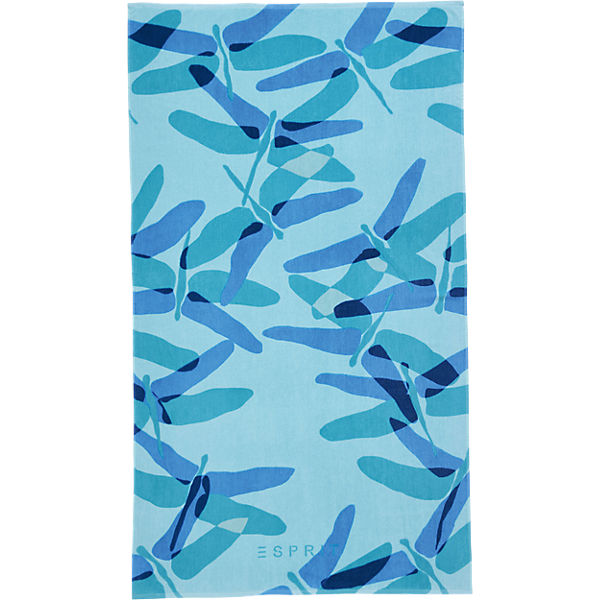 Strand- & Badetuch, Dragonfly, blau, Baumwolle Velours, 100 x 180 cm
