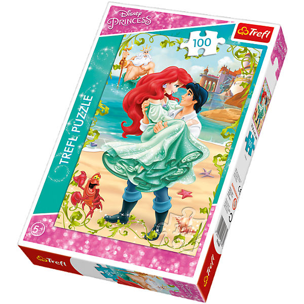 Puzzle 100 Teile - Arielle - Treffen am Strand
