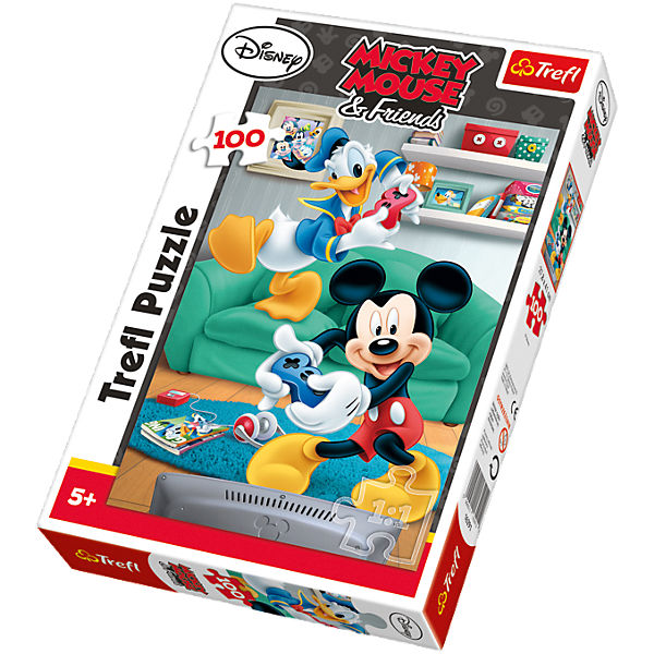 Puzzle 100 Teile - Micky und Donald