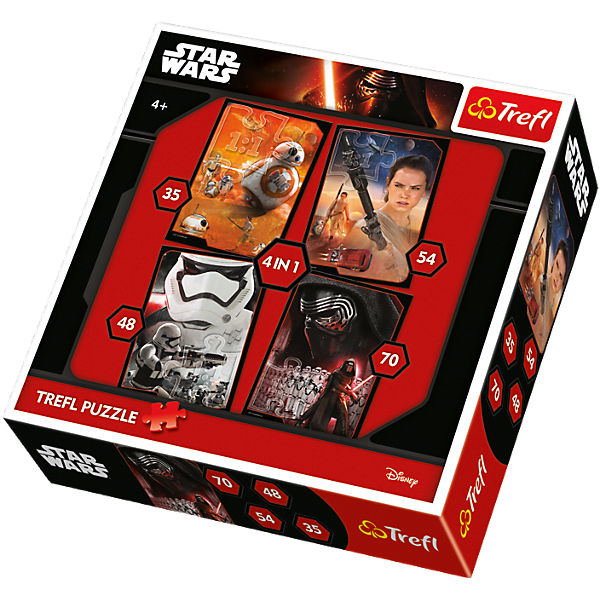 4in1 Puzzle - 35/48/54/70 Teile - Star Wars Das Erwachen der Macht - Gut gegen Böse