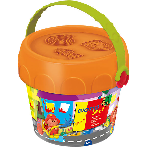 GIOTTO be-bé Spielkneteimer Feuerwehr mit Zubehör, 20-tlg.