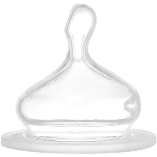 Sauger Weithals, Silikon, Gr. M, 2er Pack