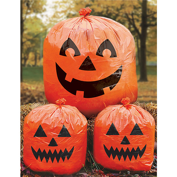 Kürbisbeutel Halloween Family Friendly, 3 Stück