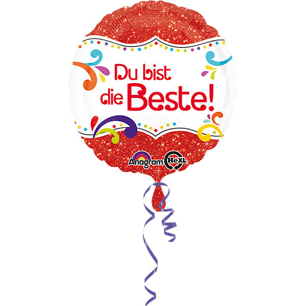Folienballon Du bist die Beste!