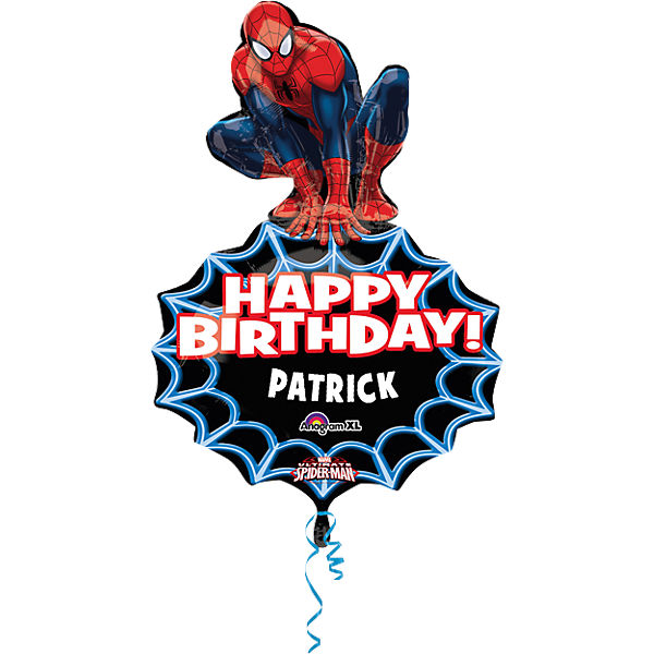 Folienballon Spider-Man personalisierbar