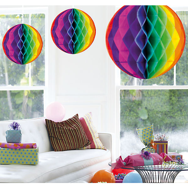 Wabenball bunt, 50 cm