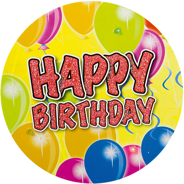 LED Happy Birthyday Button